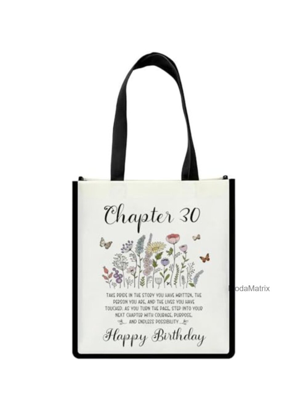 Canvas Tote Bag 30th Birthday Gift Large Reusable Shopping Bag